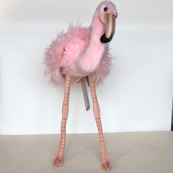 Hansa Handcrafted Flamingo, Pink 15 Inch (38 CM)  Stuffed Animal Brand New w/ - Picture 3 of 12